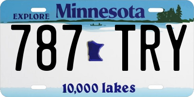 MN license plate 787TRY