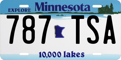 MN license plate 787TSA