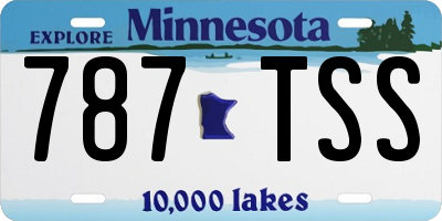 MN license plate 787TSS
