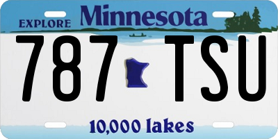 MN license plate 787TSU