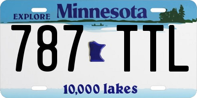 MN license plate 787TTL