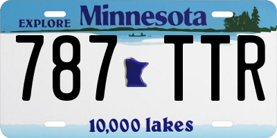 MN license plate 787TTR