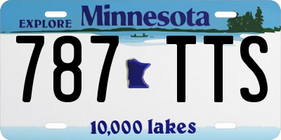 MN license plate 787TTS