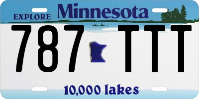 MN license plate 787TTT
