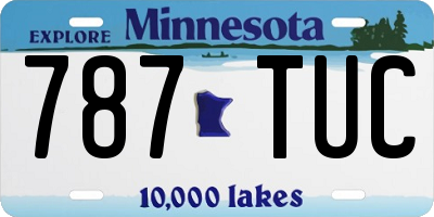 MN license plate 787TUC