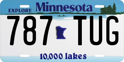 MN license plate 787TUG