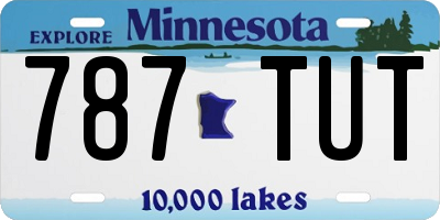 MN license plate 787TUT