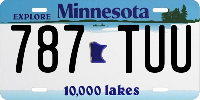 MN license plate 787TUU