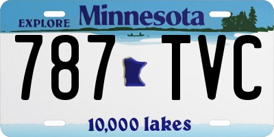 MN license plate 787TVC