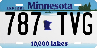 MN license plate 787TVG