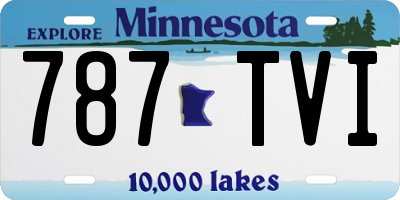 MN license plate 787TVI