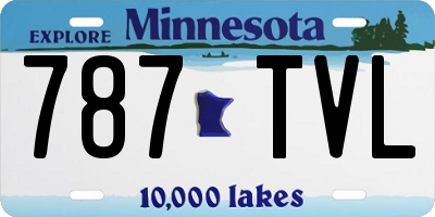 MN license plate 787TVL