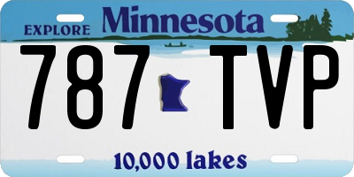 MN license plate 787TVP