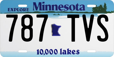 MN license plate 787TVS