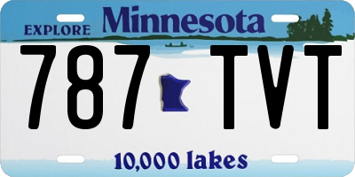 MN license plate 787TVT
