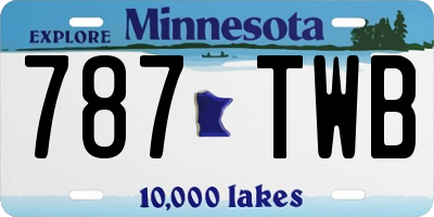 MN license plate 787TWB