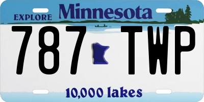 MN license plate 787TWP