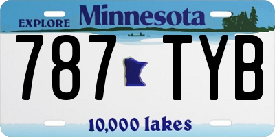 MN license plate 787TYB