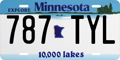 MN license plate 787TYL