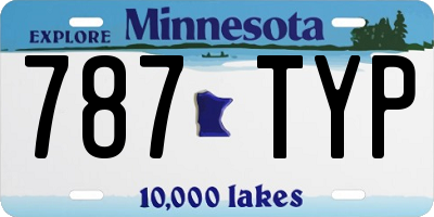 MN license plate 787TYP