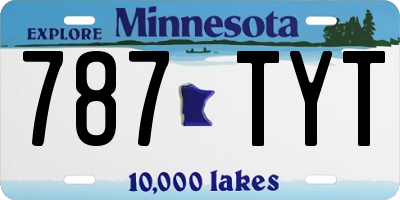MN license plate 787TYT