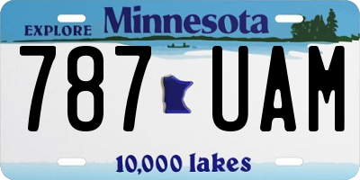 MN license plate 787UAM