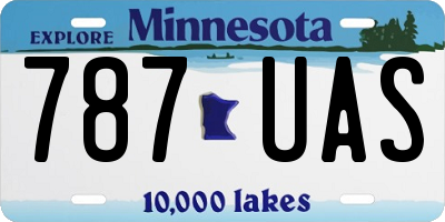 MN license plate 787UAS