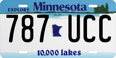 MN license plate 787UCC
