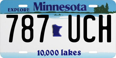 MN license plate 787UCH
