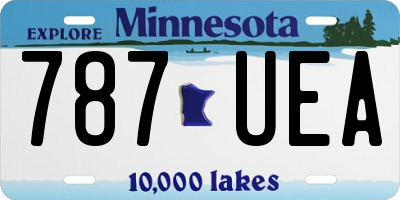 MN license plate 787UEA