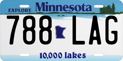 MN license plate 788LAG