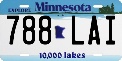 MN license plate 788LAI