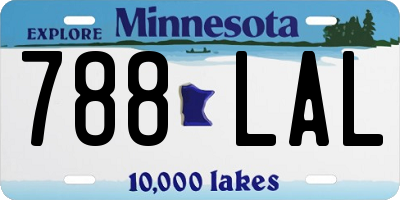 MN license plate 788LAL