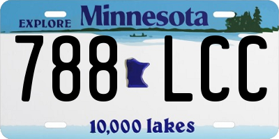 MN license plate 788LCC