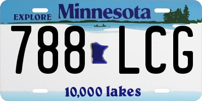 MN license plate 788LCG