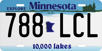 MN license plate 788LCL