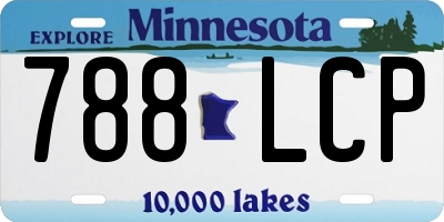 MN license plate 788LCP