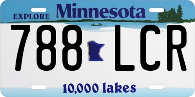 MN license plate 788LCR