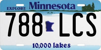 MN license plate 788LCS