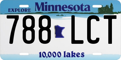 MN license plate 788LCT