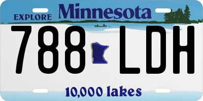 MN license plate 788LDH