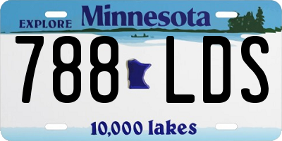 MN license plate 788LDS