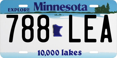 MN license plate 788LEA