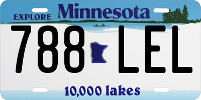 MN license plate 788LEL