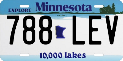 MN license plate 788LEV