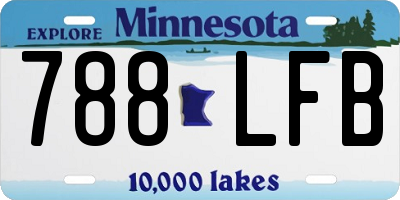 MN license plate 788LFB