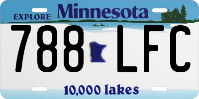 MN license plate 788LFC