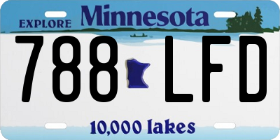MN license plate 788LFD