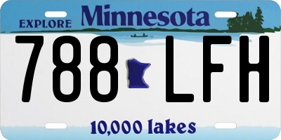 MN license plate 788LFH
