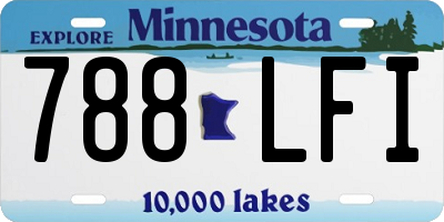 MN license plate 788LFI